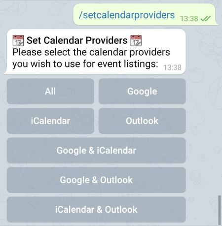 set calendar provider