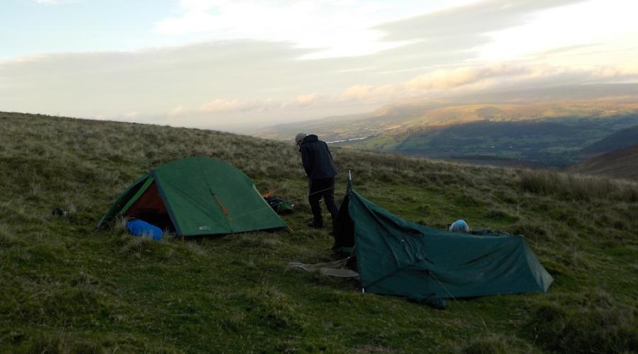 Brecon Beacons wild camp below Carn Pica PFR