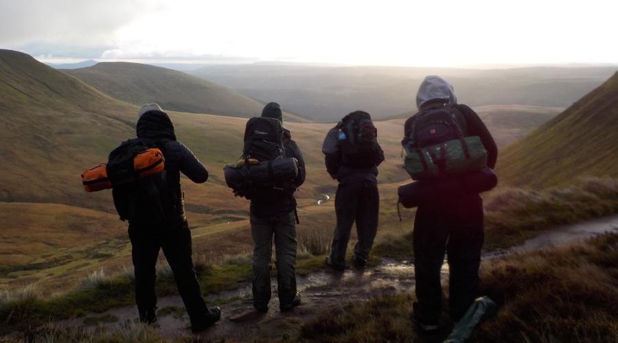 Brecon Beacons Wildcamp packed early morning PFR