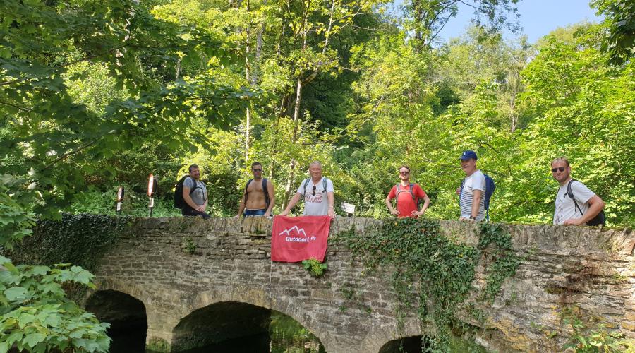 ODL flag picture from 2020 - Castle Combe village bridge