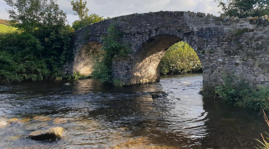 17th Century stone bridge and ford in Malmsmead