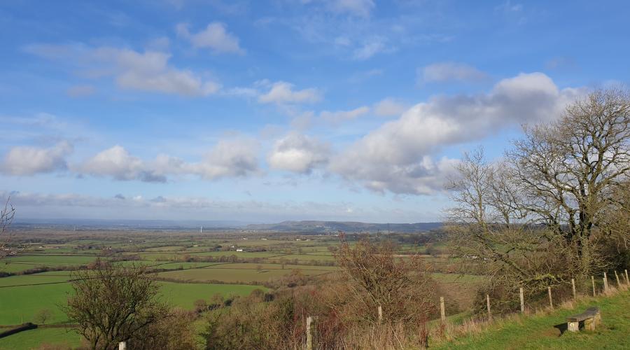 View towards Alveston from Hopton Camp