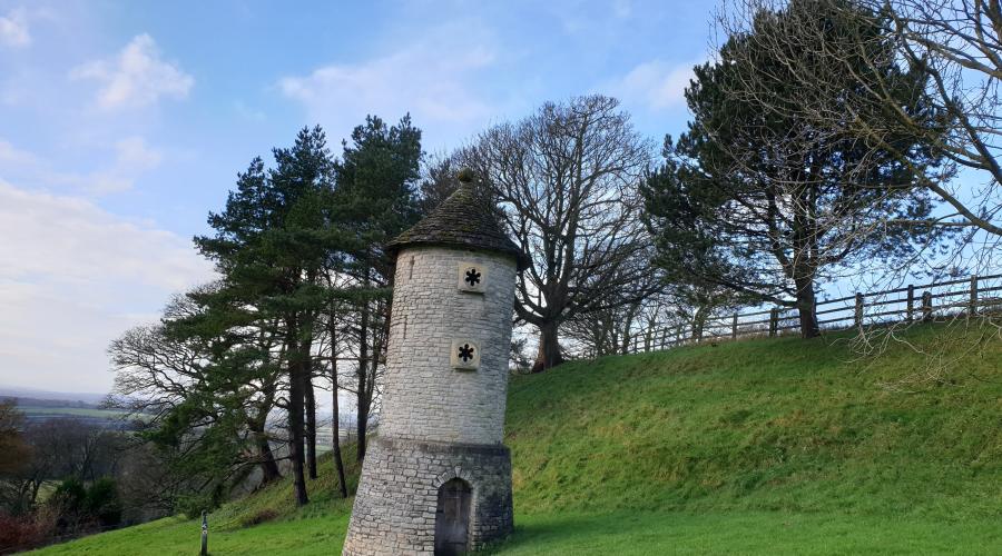 Folly just below Hopton Camp hill fort