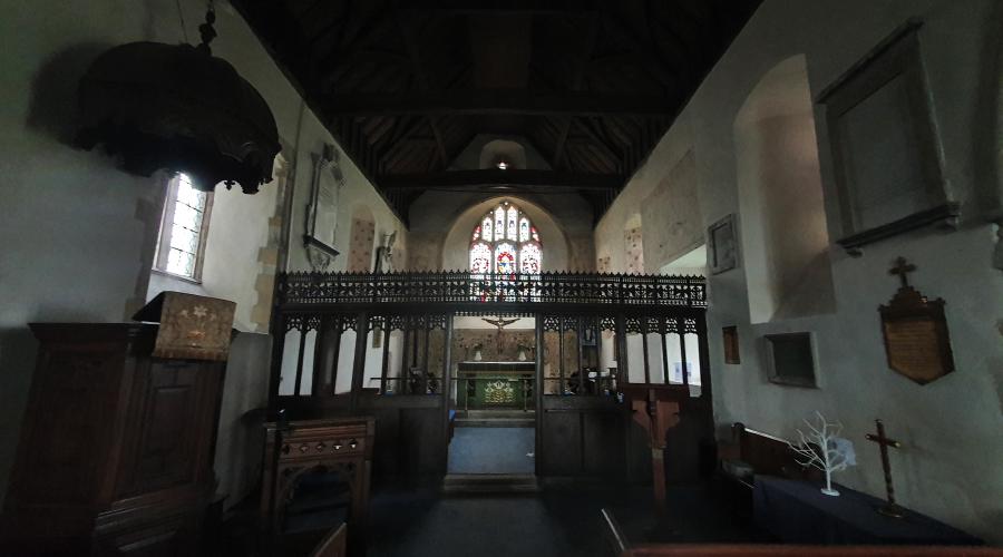 Early Tudor woodwork, St Mary, Silchester, near Basingstoke