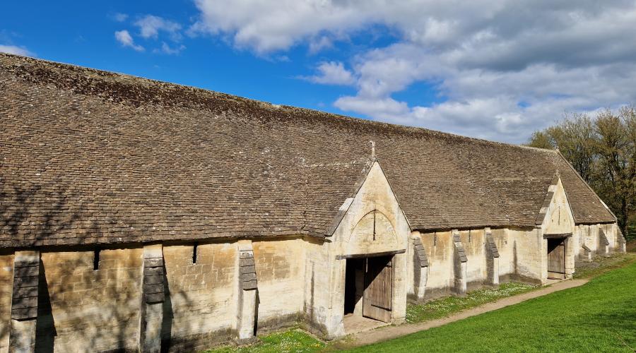 Monastic Tythe barn in Barton Country park