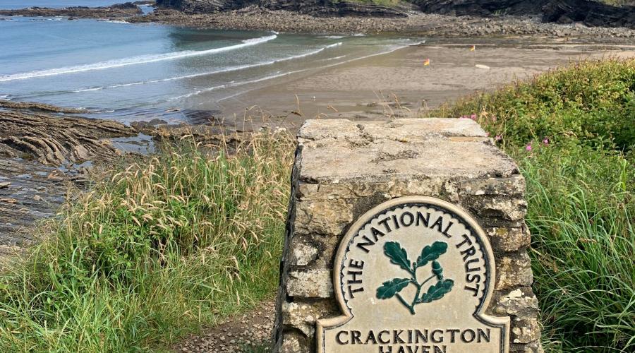Crackington Haven National Trust Sign