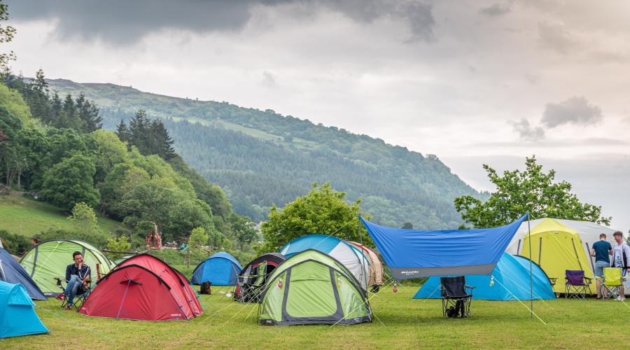 BSC tents in campsite