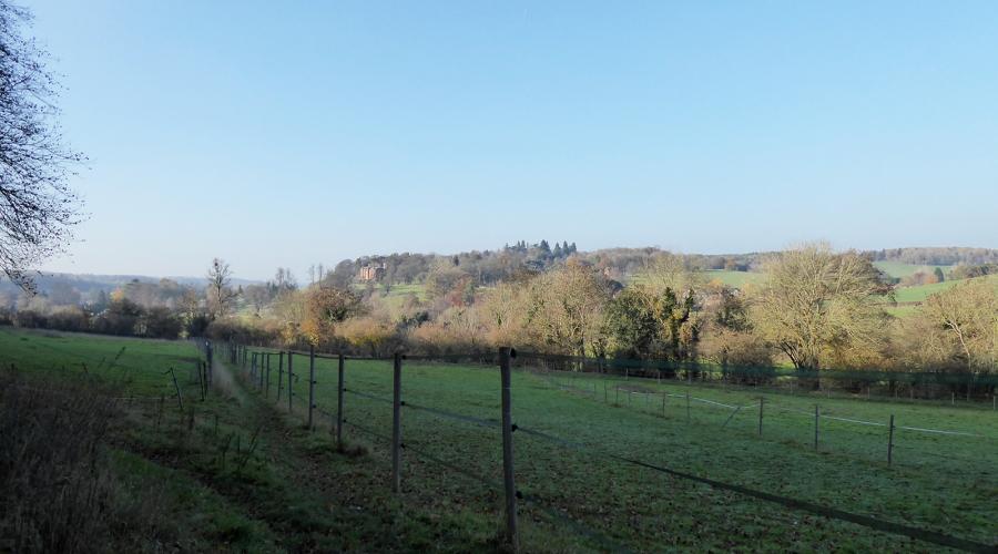 View of Latimer House along the Chess Valley