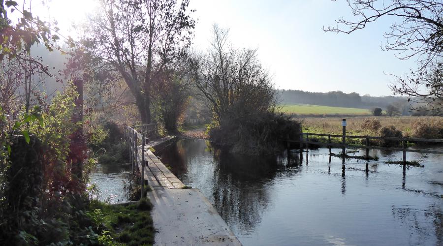 Boardwalk across the River Chess