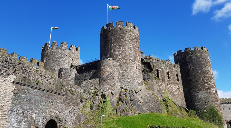 Conwy castle close up