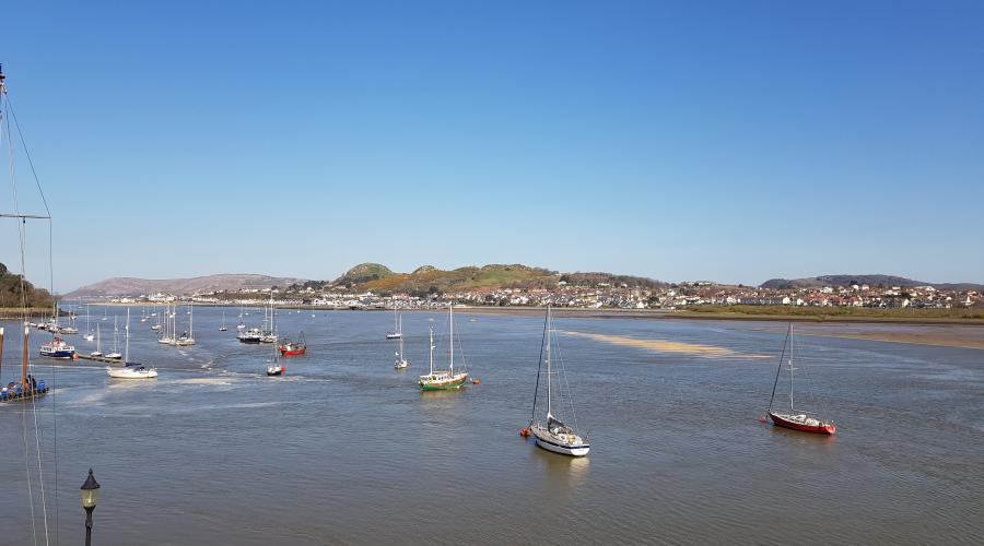 Conwy looking towards Deganwy