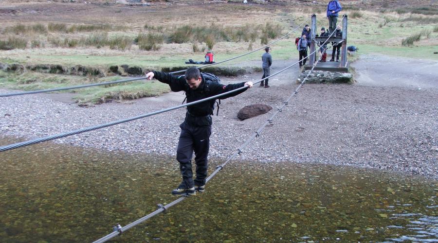 Water of Nevis Wire Bridge