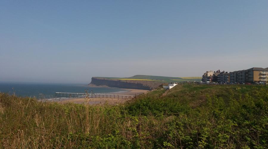 Huntcliff and Saltburn Pier from the north