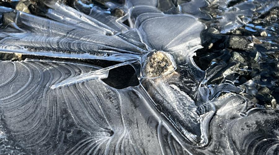 Ice on top of Ward's Stone