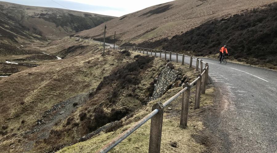 Mart Climbing up the Mennock Pass