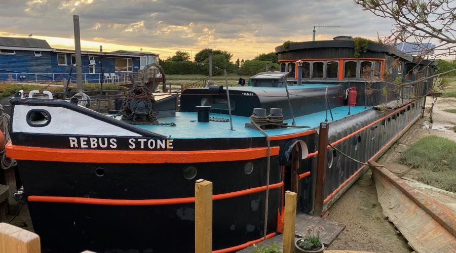 Ridiculously large house barge