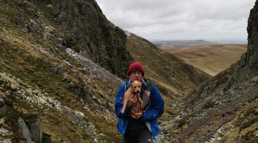 Rob and Mavis at Hen Hole