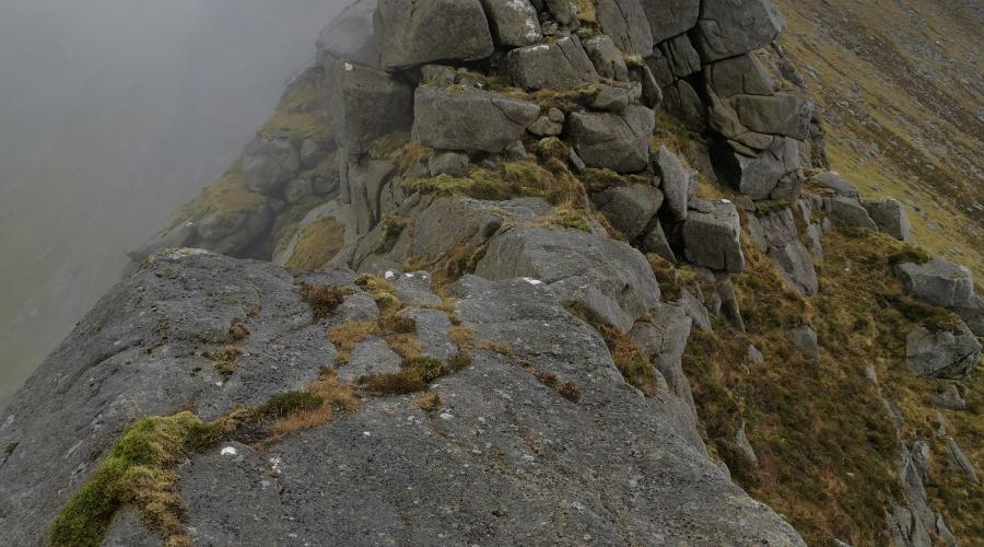 Pirnmill Hills looking moody in the mist