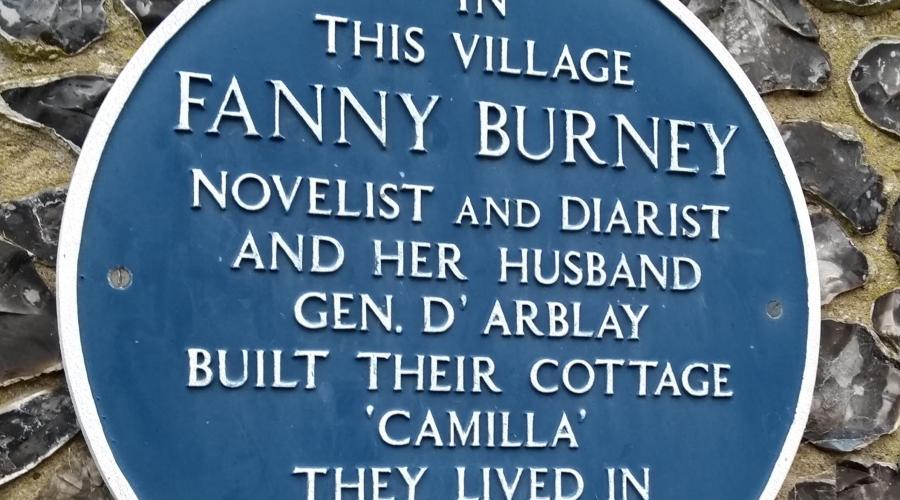 Fanny Burney blue plaque