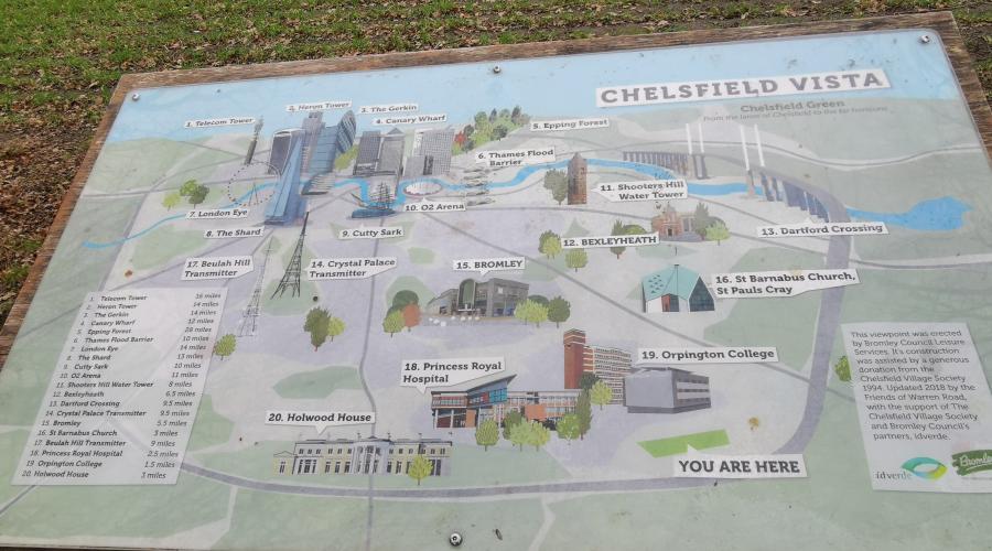 Chelsfield vista sign