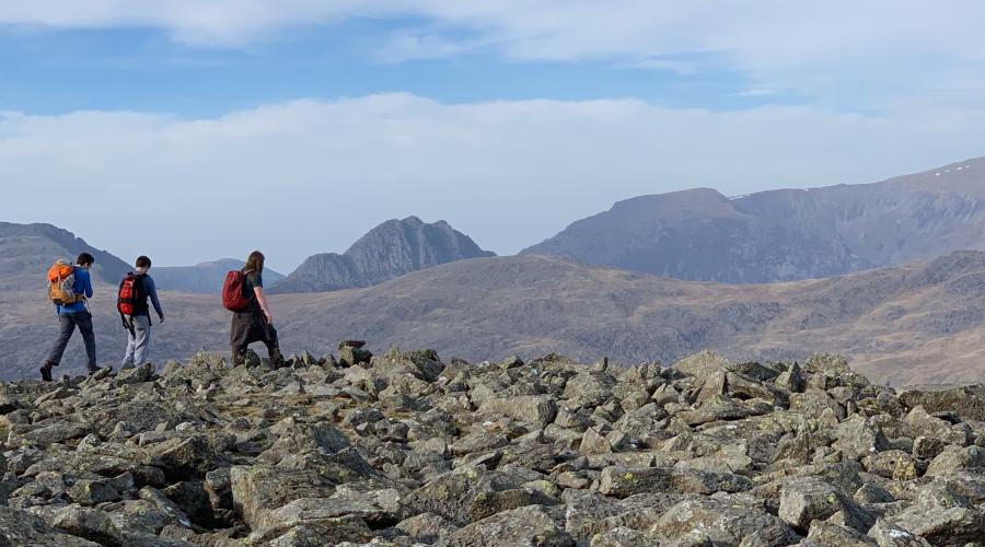 Tryfan from summit of Moel Siabod