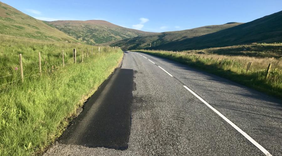 Gleneagles climb up through the Ochils