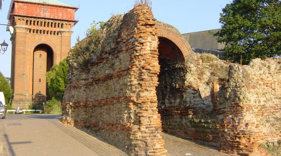 Colchester Jumbo Water Tower and Roman Wall Sections