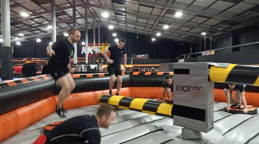 total wipeout Trampolining