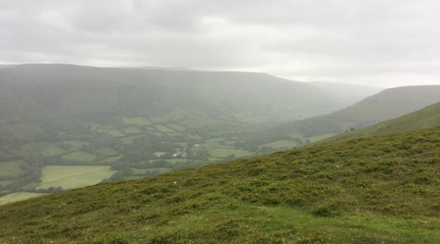 Scenic view at Llanthony