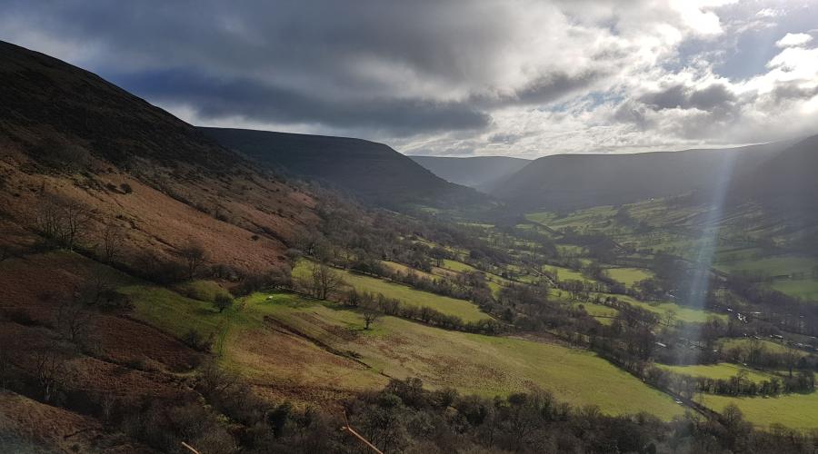 View of a valley