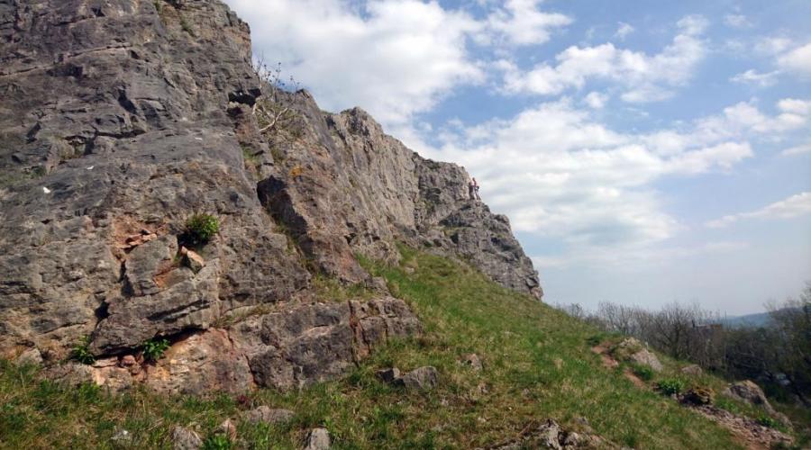 cliff face and views
