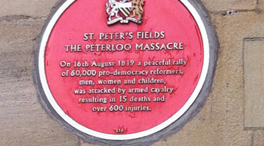 Site of the Peterloo Massacre