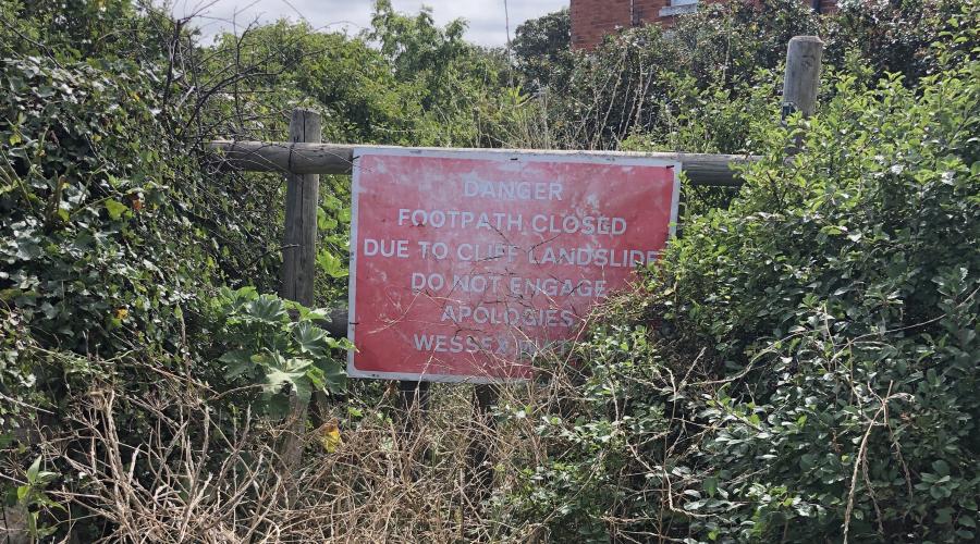 Isle of Portland footpath closed