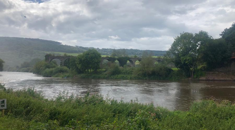 Remains of Old Railway Bridge in Monmouth
