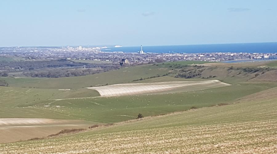 View from Steep Down, Lancing, Sussex