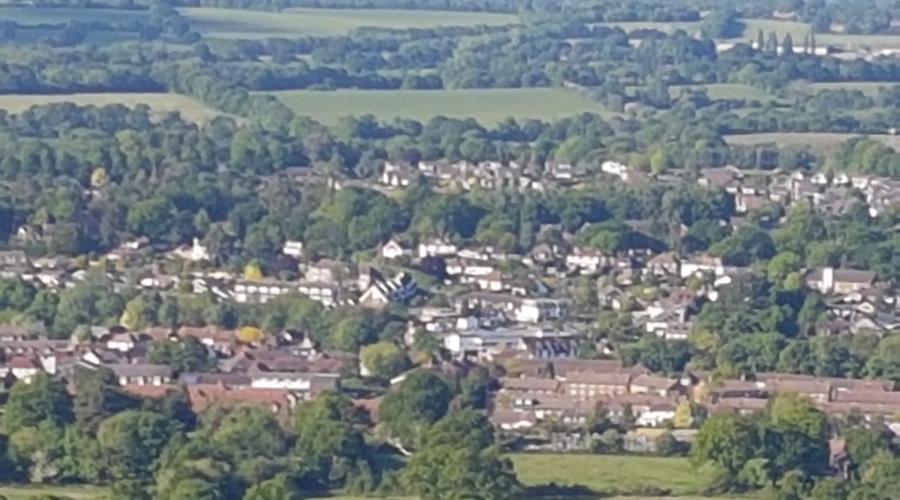 Storrington from South Downs