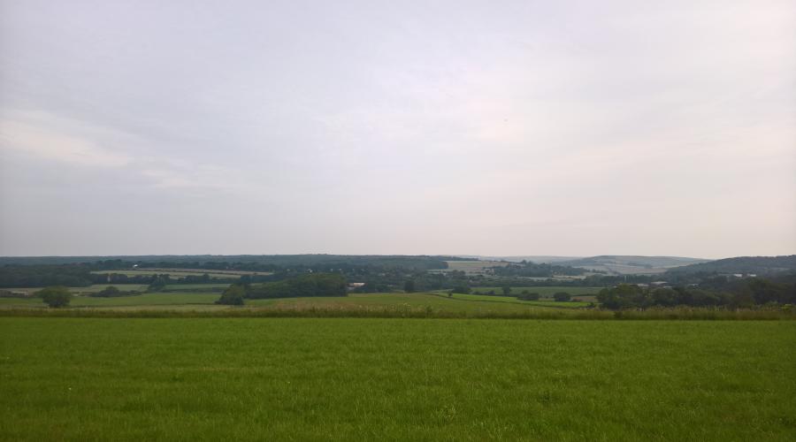 looking north into the heart of West Sussex
