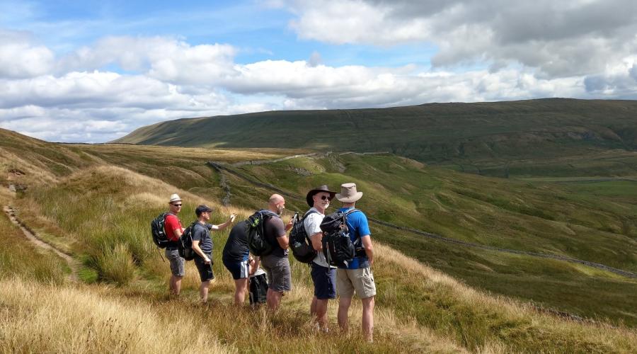 Group looking at the view