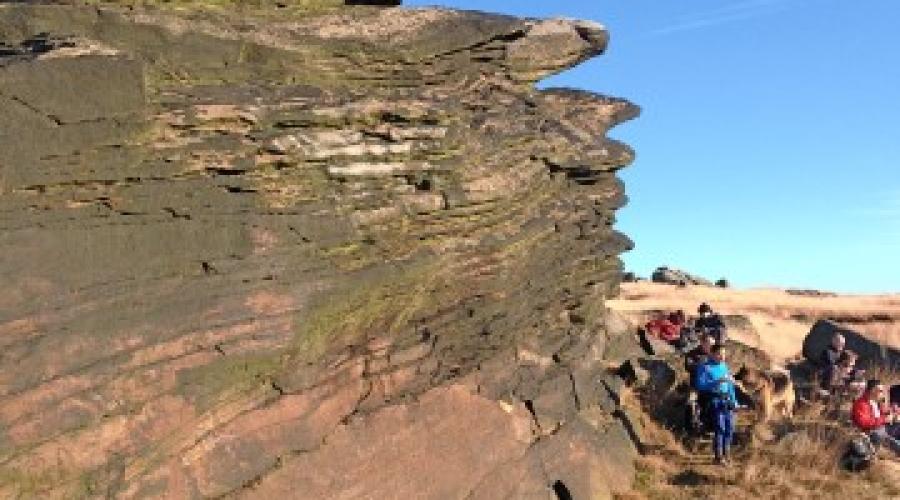 White Holme Moor rock poem on the Stanza Trail