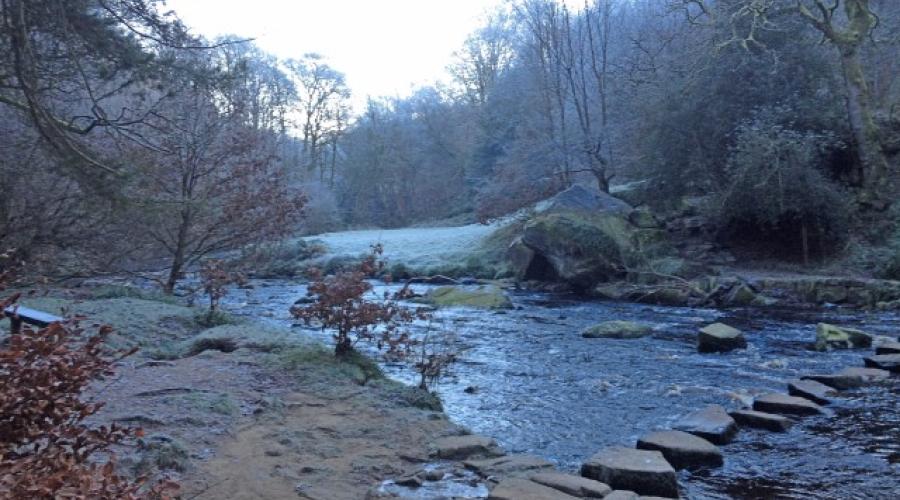 Stepping Stones over Hebden Water