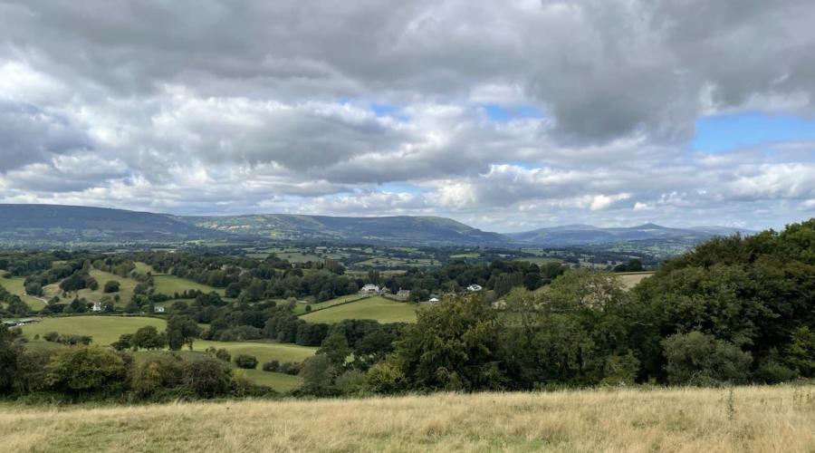 View towards the Black Mountains