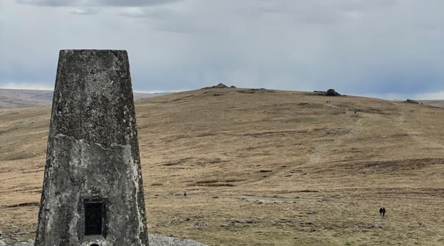 OS trig point on Dartmoor