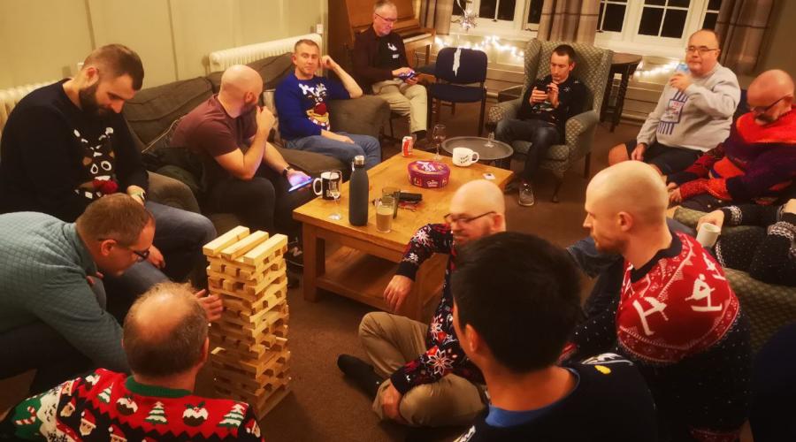 Members doing secret santa