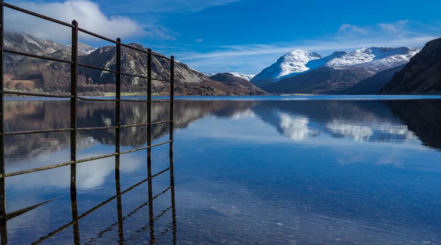 Ennerdale Water on a crisp winter day