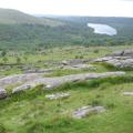 dartmoor down tor over narrator sheeps tor and burrator