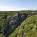 Looking across from the West side of the Gorge to the rock face on the East side