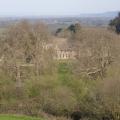 Horton Court (Wolf Hall in the TV series) behind the trees from the hillside above