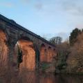 Railway viaduct view
