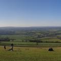 Panoramic view from Kelston Round Hill