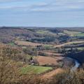 View over River Wye and the Wye valley